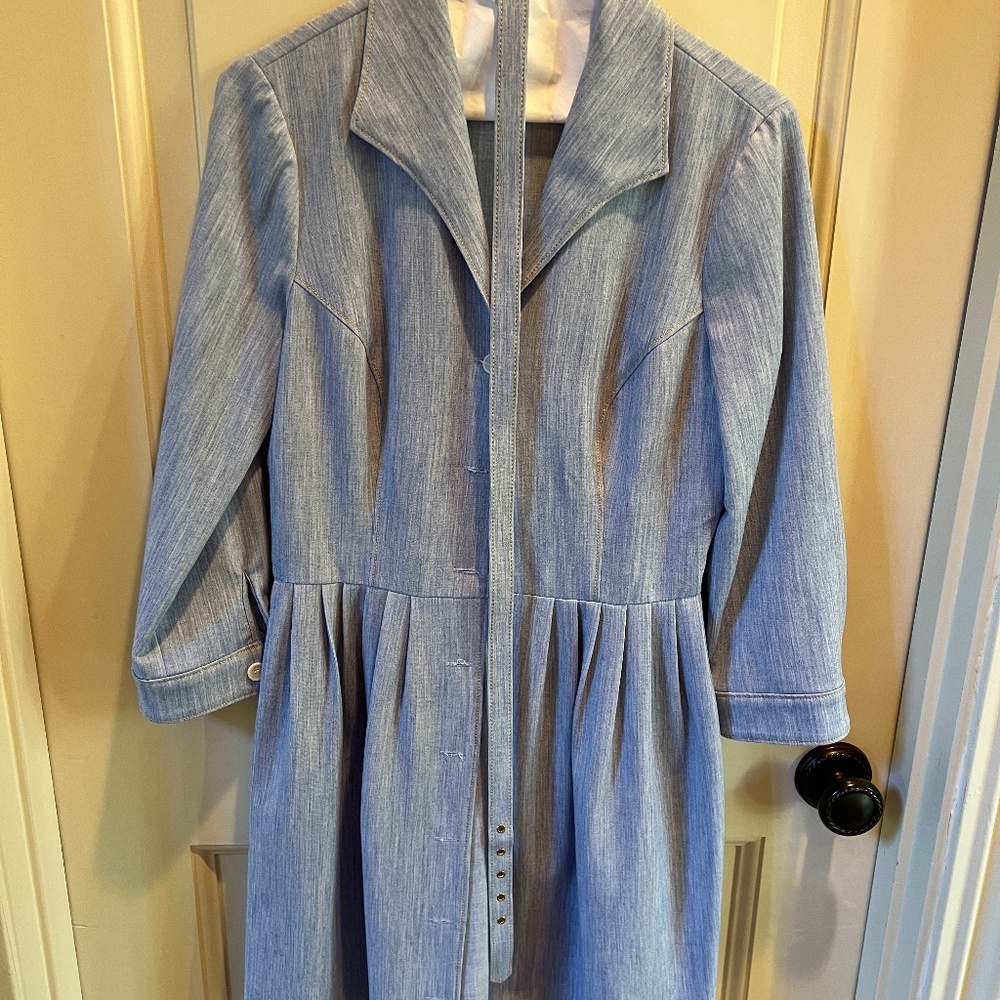 Shoshanna Blue Shirtdress with Belt